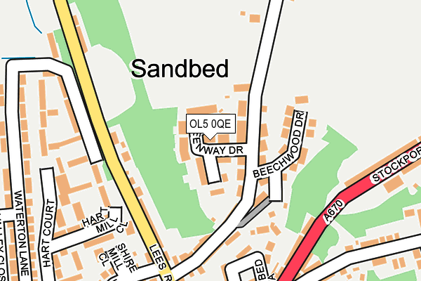 OL5 0QE map - OS OpenMap – Local (Ordnance Survey)