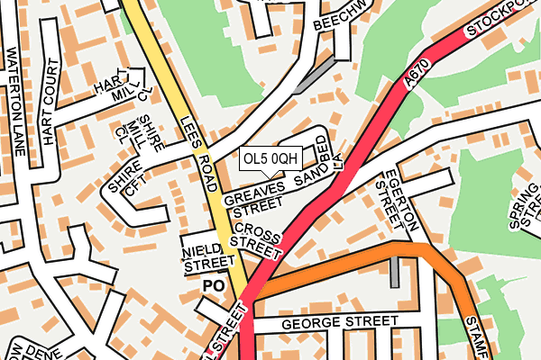 OL5 0QH map - OS OpenMap – Local (Ordnance Survey)