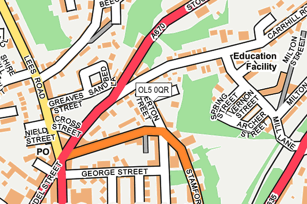 OL5 0QR map - OS OpenMap – Local (Ordnance Survey)