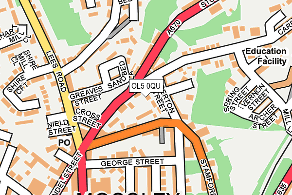 OL5 0QU map - OS OpenMap – Local (Ordnance Survey)