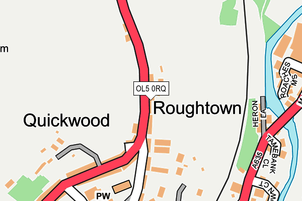 OL5 0RQ map - OS OpenMap – Local (Ordnance Survey)