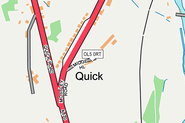 OL5 0RT map - OS OpenMap – Local (Ordnance Survey)