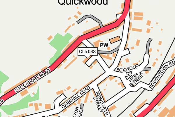 OL5 0SS map - OS OpenMap – Local (Ordnance Survey)