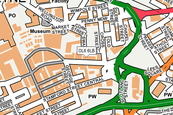 Map of GATESHEAD WHOLESALE LIMITED at local scale