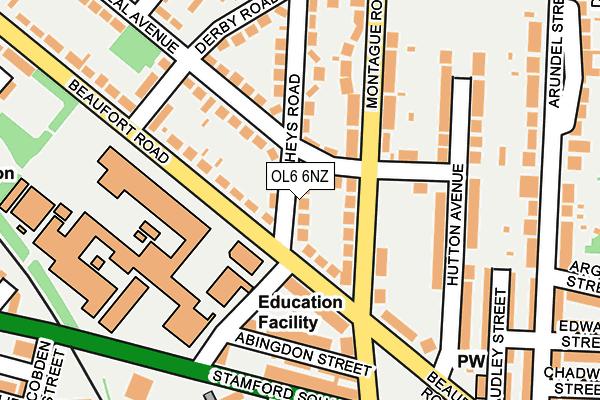 OL6 6NZ map - OS OpenMap – Local (Ordnance Survey)