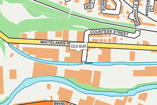 OL6 6UH map - OS OpenMap – Local (Ordnance Survey)