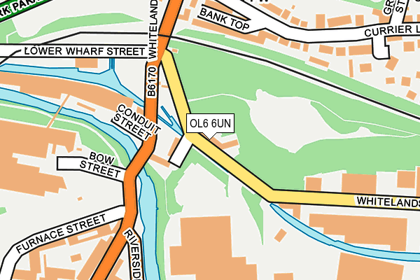 OL6 6UN map - OS OpenMap – Local (Ordnance Survey)