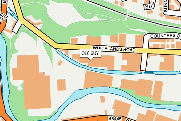 OL6 6UY map - OS OpenMap – Local (Ordnance Survey)
