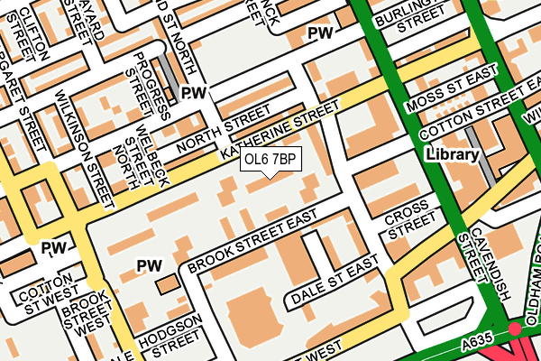 OL6 7BP map - OS OpenMap – Local (Ordnance Survey)