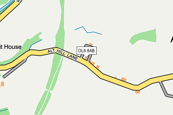 OL6 8AB map - OS OpenMap – Local (Ordnance Survey)