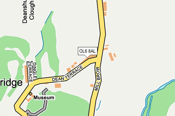 OL6 8AL map - OS OpenMap – Local (Ordnance Survey)