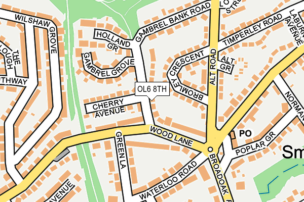 OL6 8TH map - OS OpenMap – Local (Ordnance Survey)