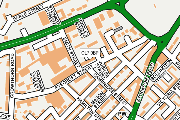 OL7 0BP map - OS OpenMap – Local (Ordnance Survey)