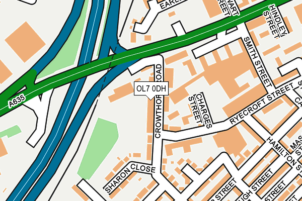 OL7 0DH map - OS OpenMap – Local (Ordnance Survey)