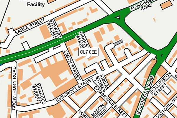 OL7 0EE map - OS OpenMap – Local (Ordnance Survey)