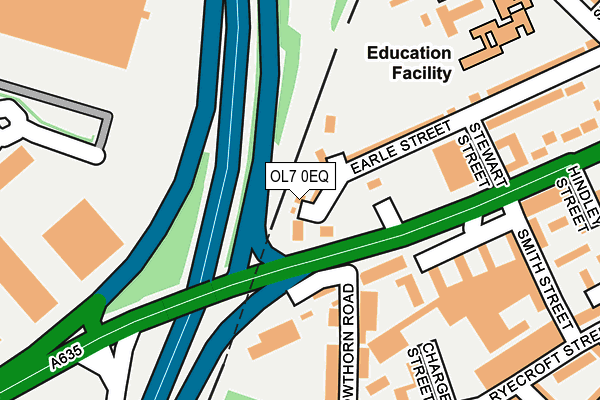 OL7 0EQ map - OS OpenMap – Local (Ordnance Survey)