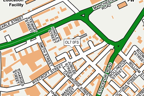 OL7 0FS map - OS OpenMap – Local (Ordnance Survey)