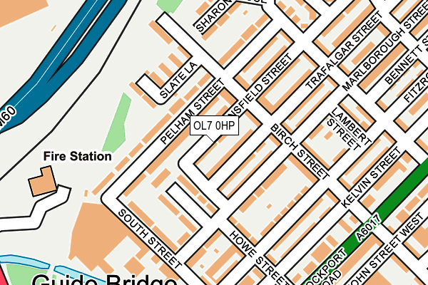 OL7 0HP map - OS OpenMap – Local (Ordnance Survey)