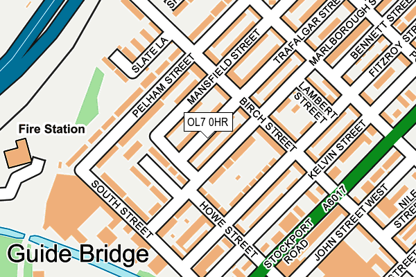 OL7 0HR map - OS OpenMap – Local (Ordnance Survey)