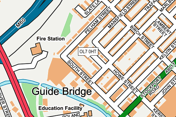 OL7 0HT map - OS OpenMap – Local (Ordnance Survey)