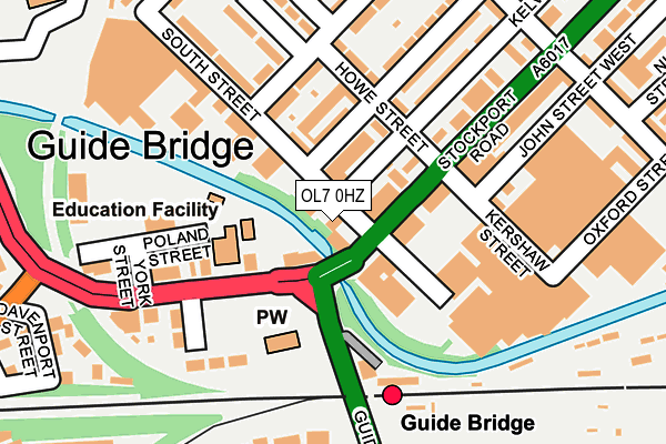 OL7 0HZ map - OS OpenMap – Local (Ordnance Survey)