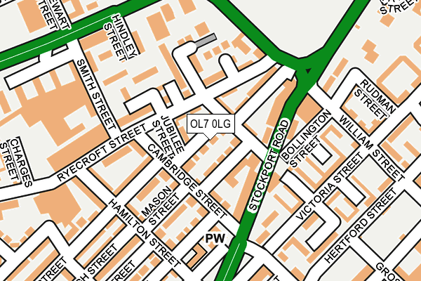 OL7 0LG map - OS OpenMap – Local (Ordnance Survey)