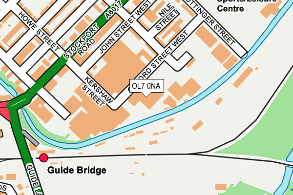 OL7 0NA map - OS OpenMap – Local (Ordnance Survey)