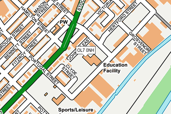 OL7 0NH map - OS OpenMap – Local (Ordnance Survey)