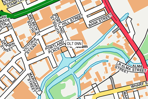 OL7 0NN map - OS OpenMap – Local (Ordnance Survey)