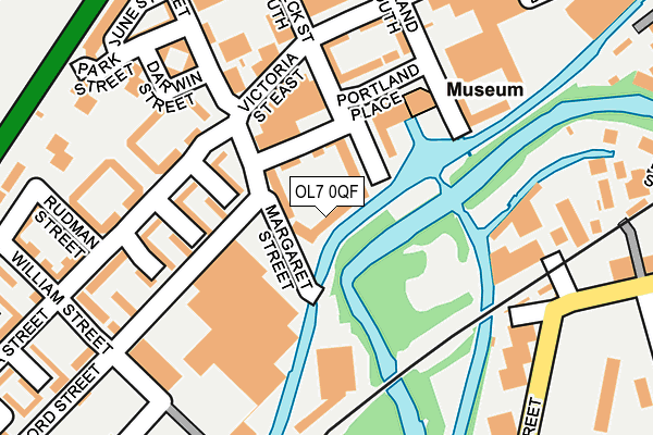 OL7 0QF map - OS OpenMap – Local (Ordnance Survey)