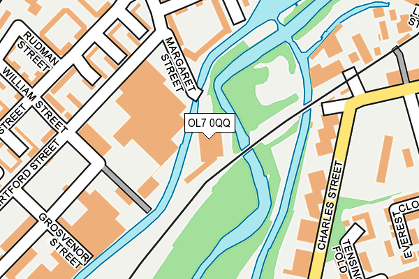 OL7 0QQ map - OS OpenMap – Local (Ordnance Survey)