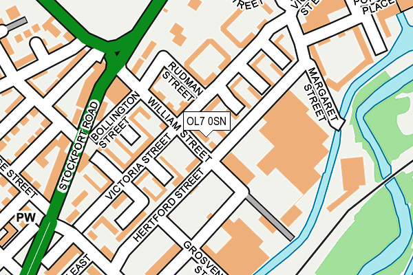 OL7 0SN map - OS OpenMap – Local (Ordnance Survey)