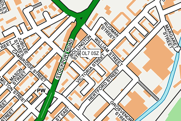 OL7 0SZ map - OS OpenMap – Local (Ordnance Survey)