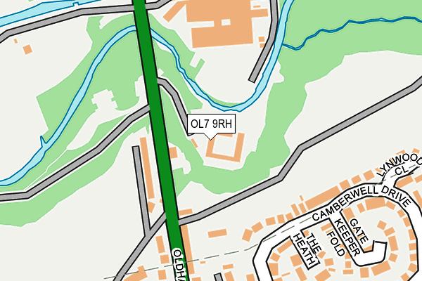 OL7 9RH map - OS OpenMap – Local (Ordnance Survey)