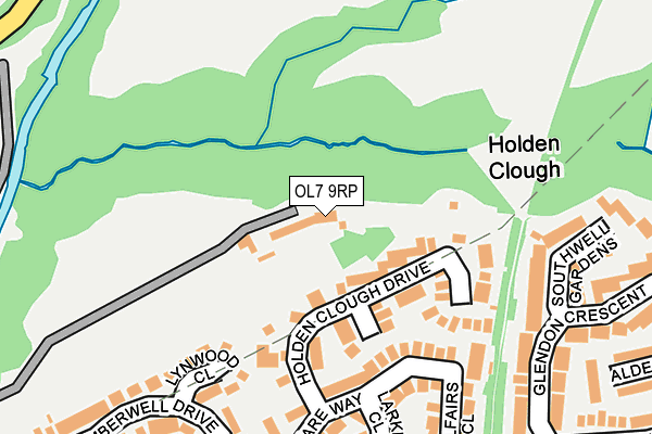 OL7 9RP map - OS OpenMap – Local (Ordnance Survey)