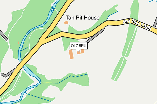 OL7 9RU map - OS OpenMap – Local (Ordnance Survey)