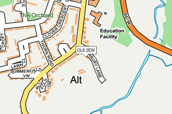 OL8 2EW map - OS OpenMap – Local (Ordnance Survey)