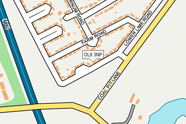 OL8 3NP map - OS OpenMap – Local (Ordnance Survey)