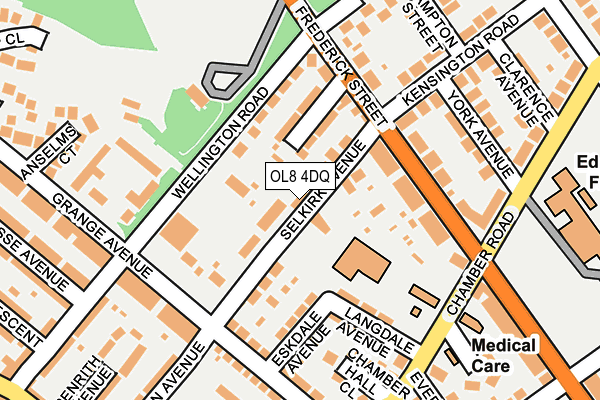 OL8 4DQ map - OS OpenMap – Local (Ordnance Survey)