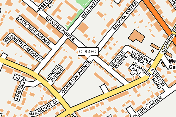OL8 4EQ map - OS OpenMap – Local (Ordnance Survey)