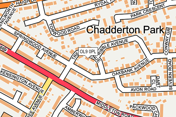 OL9 0PL map - OS OpenMap – Local (Ordnance Survey)