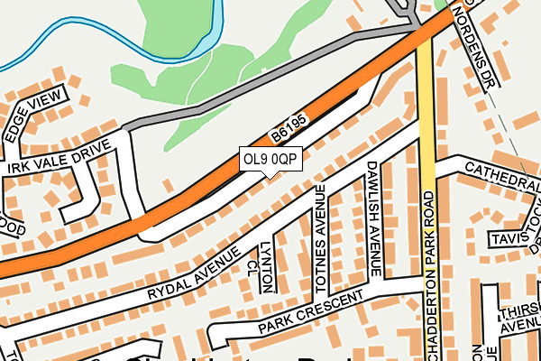 OL9 0QP map - OS OpenMap – Local (Ordnance Survey)