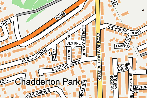 OL9 0RE map - OS OpenMap – Local (Ordnance Survey)