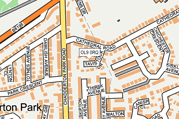 OL9 0RQ map - OS OpenMap – Local (Ordnance Survey)