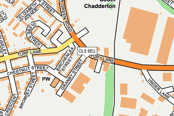 OL9 8EU map - OS OpenMap – Local (Ordnance Survey)