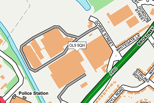 OL9 9QH map - OS OpenMap – Local (Ordnance Survey)