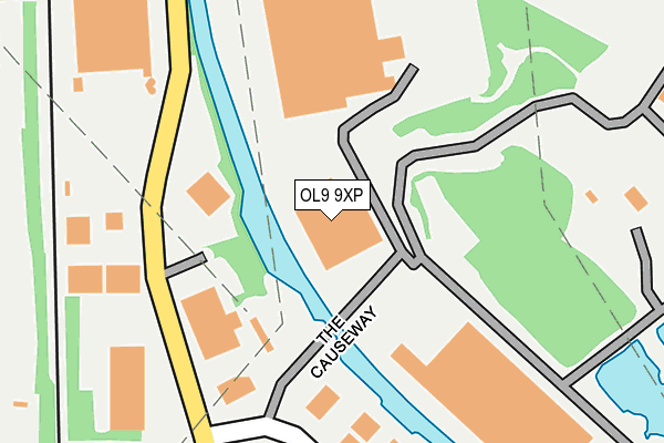 OL9 9XP map - OS OpenMap – Local (Ordnance Survey)