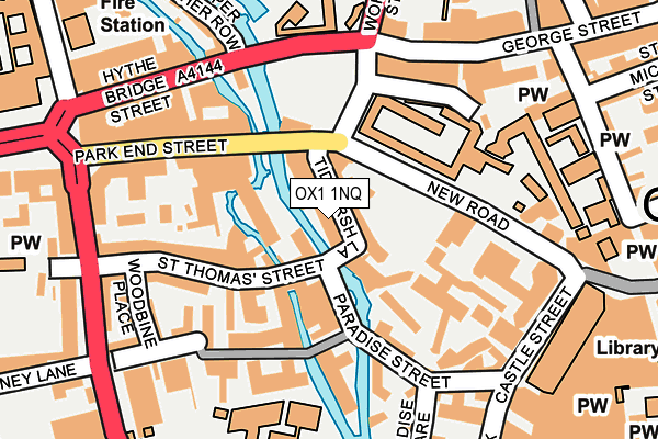 OX1 1NQ map - OS OpenMap – Local (Ordnance Survey)