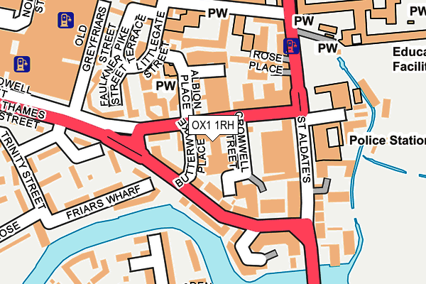 OX1 1RH map - OS OpenMap – Local (Ordnance Survey)