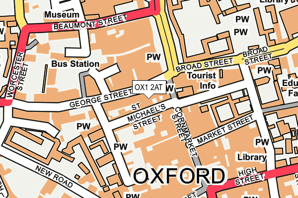 OX1 2AT map - OS OpenMap – Local (Ordnance Survey)
